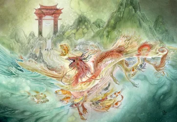 Mythische drakenkoi