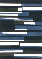 Borden I, 2015 (monoprint op papier)