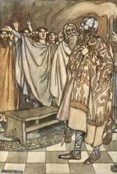 Een machtige kreet van triomf steeg op van de Ulstermannen, illustratie uit 