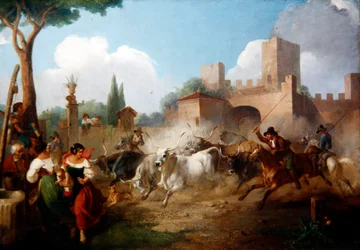 Buttari die Romeinse ossen drijven