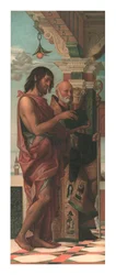 St. Johannes de Doper met St. Benedictus, 1874