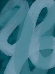 Vloeiend blauwgroen abstract
