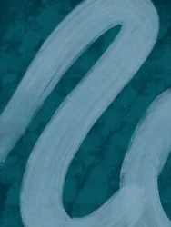 Vloeiende blauwgroene lijnen