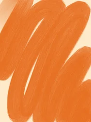 Oranje abstracte penseelstreken