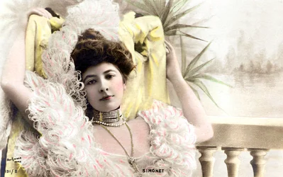 Simonet, komiek in Brussel, ansichtkaart, ca. 1900