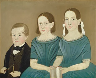 De jongere generatie, ca. 1850 (olieverf op doek)
