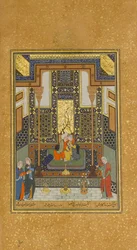 Huwelijk van Khusrau en Shirin, folio 104 uit een Khamsa Quintet van Nizami