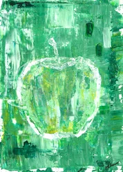 Levendig groene appel