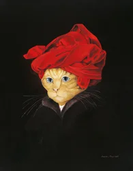 Illustratie uit Cats Galore! A Compendium of Cultured Cats (pub. 2015)
