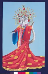 Illustratie uit Cats Galore! A Compendium of Cultured Cats (pub. 2015)