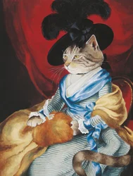 Illustratie uit Cats Galore! A Compendium of Cultured Cats (pub. 2015)