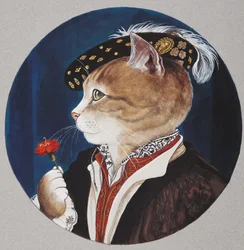 Illustratie uit Cats Galore! A Compendium of Cultured Cats (pub. 2015)