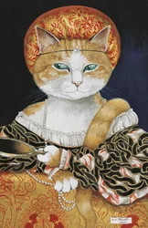 Illustratie uit Cats Galore! A Compendium of Cultured Cats (pub. 2015)