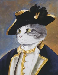 Illustratie uit Cats Galore! A Compendium of Cultured Cats (pub. 2015)