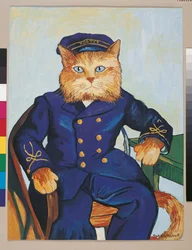 Illustratie uit Cats Galore! A Compendium of Cultured Cats (pub. 2015)
