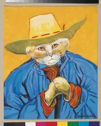 Illustratie uit Cats Galore! A Compendium of Cultured Cats (pub. 2015)