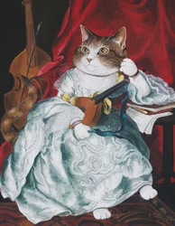 Illustratie uit Cats Galore! A Compendium of Cultured Cats