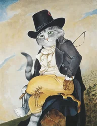 Illustratie uit Cats Galore! A Compendium of Cultured Cats