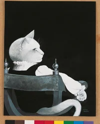 Illustratie uit Cats Galore! A Compendium of Cultured Cats