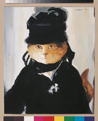 Illustratie uit Cats Galore! A Compendium of Cultured Cats