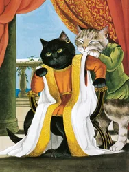 Illustratie uit Shakespeare Cats: Poster Book (pub. 2016)
