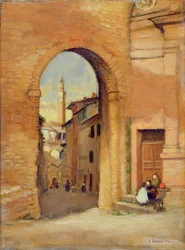 Poort in Siena