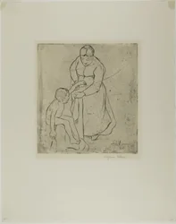 Grootmoeder en kind
