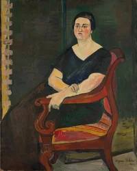 Portret van mevrouw Germaine Eisenmann