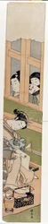 Shirai Gonpachi. Prenten door Harunobu Suzuki.