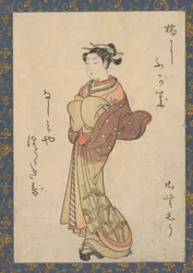 De Courtisanes, uit de serie, Seiro Bijin Awase Carver End Shigoro sic