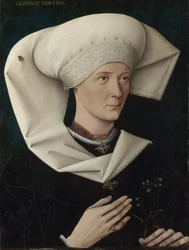 Portret van een vrouw van de Hofer-familie