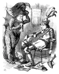 Sint Joris en de Draak na de voorstelling, 1878