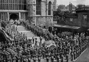 De begrafenis van koning Edward VII, Windsor, Berkshire, 1910