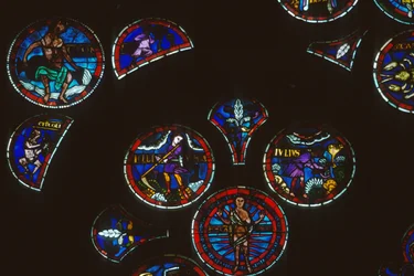 Detail van roosvenster