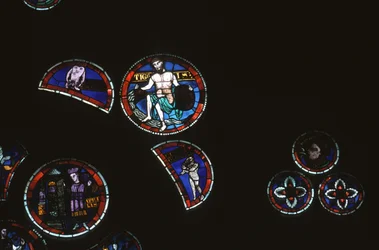 Detail van roosvenster