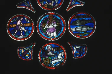 Detail van roosvenster