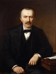 Portret van Heinrich Schliemann 1822-1890, ca 1866