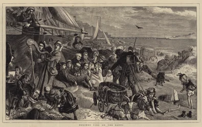 Vakantietijd op het zand