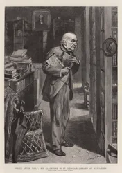 Vrede na arbeid, Mr Gladstone in de bibliotheek van St Deiniol in Hawarden