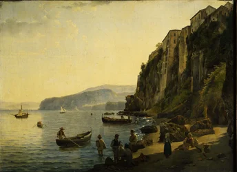 De kleine haven van Sorrento