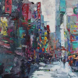 Straat van Tokio, 2024 (acryl)