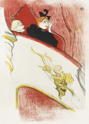 Balkon met een verguld grotesk masker (1894)
