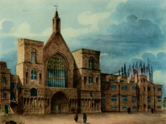 New Palace Yard en ingang naar Westminster Hall, 1947