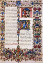 Het Eerste Boek van Kronieken, eerste deel van de Bijbel van Borso d