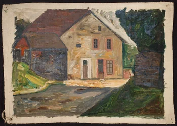 Gemetseld huis met aanbouw