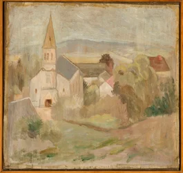 Landschap met een kerkje (La Comelle)