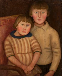 Portret van twee kinderen