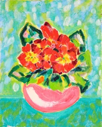 Levendige rode bloemen