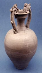 Vaas met kleurloze glazuur, T