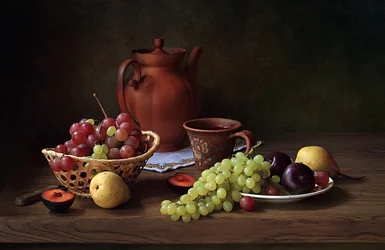 Rustiek fruitstilleven